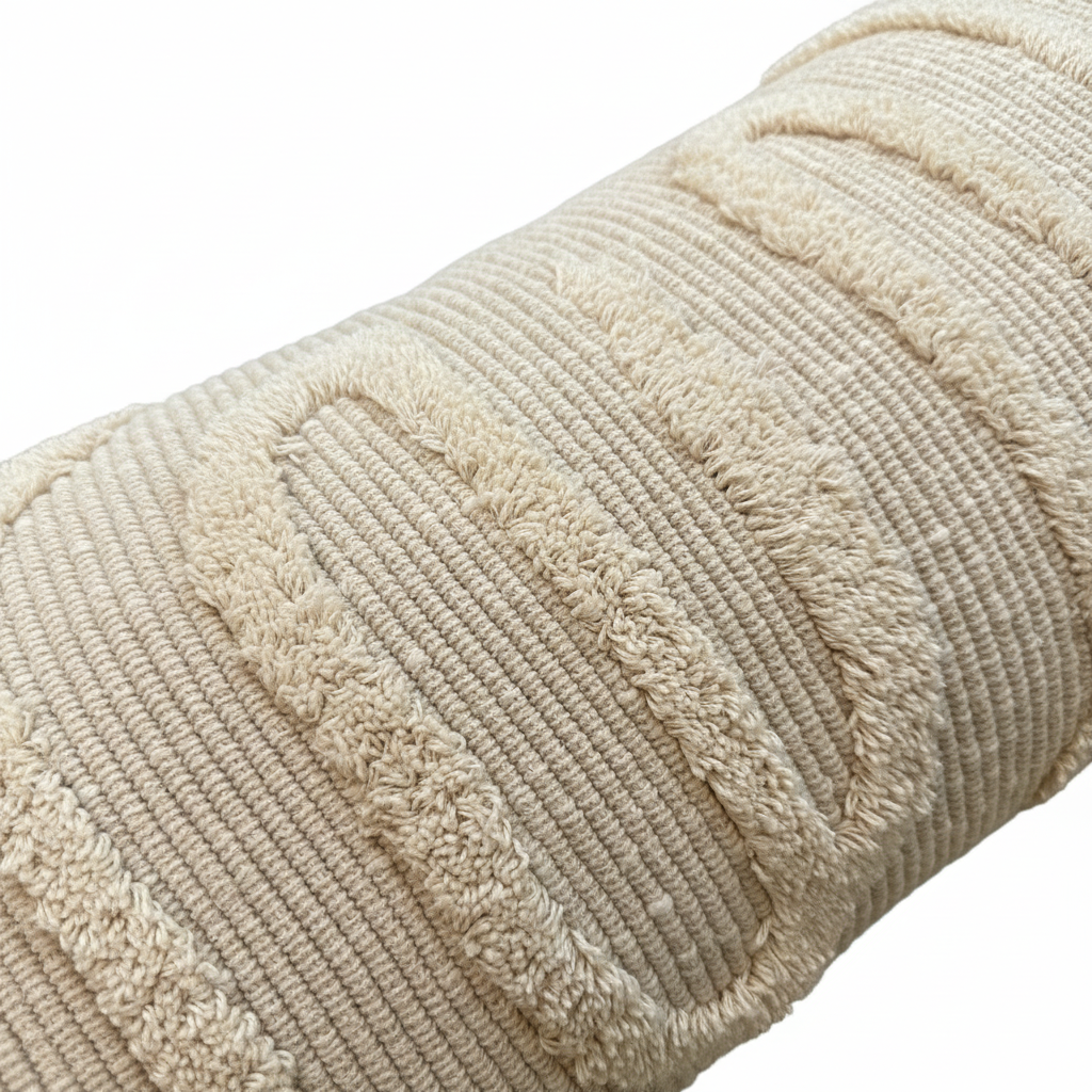 Détail texture coussin 53x33 fond blanc