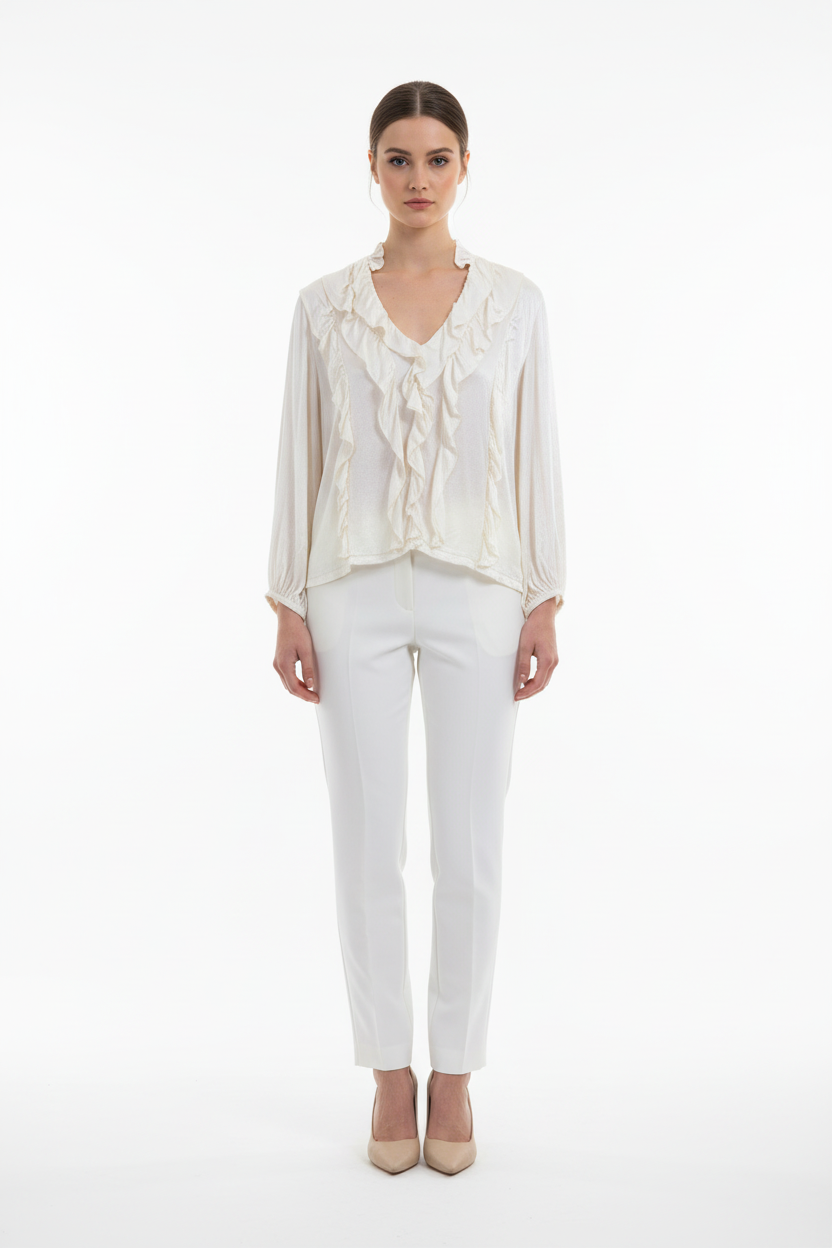 Chemisier Cecile Wang en viscose - Vue de face