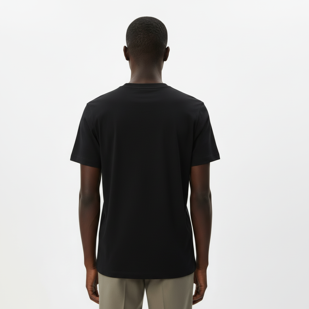 T-shirt logo Dum’s noir coton 