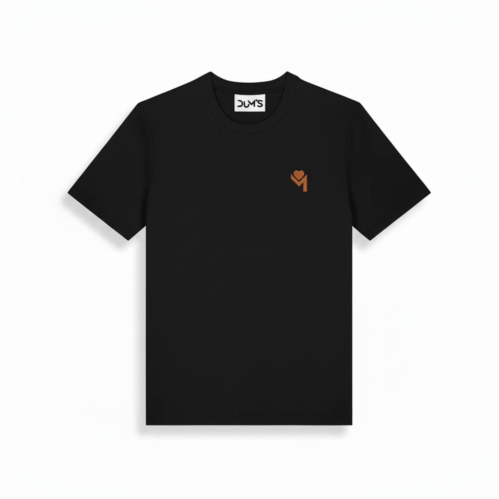 T-shirt Dum’s coton noir logo