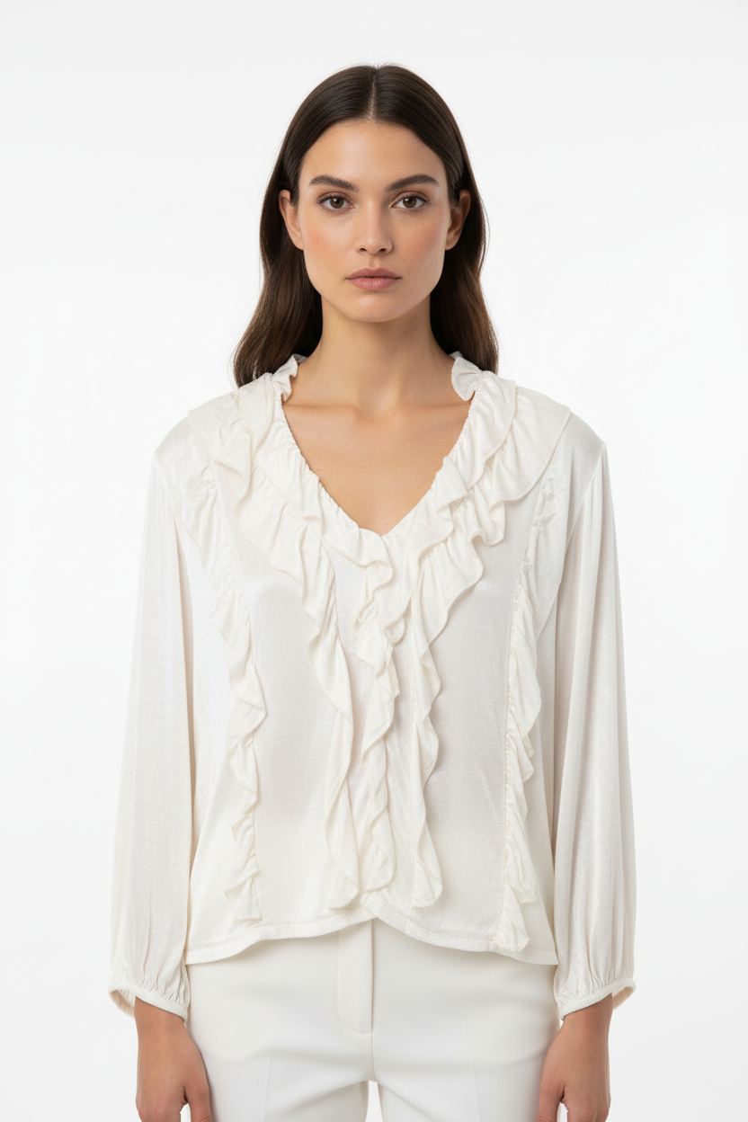 Chemisier Cecile Wang en viscose - Vue buste devant