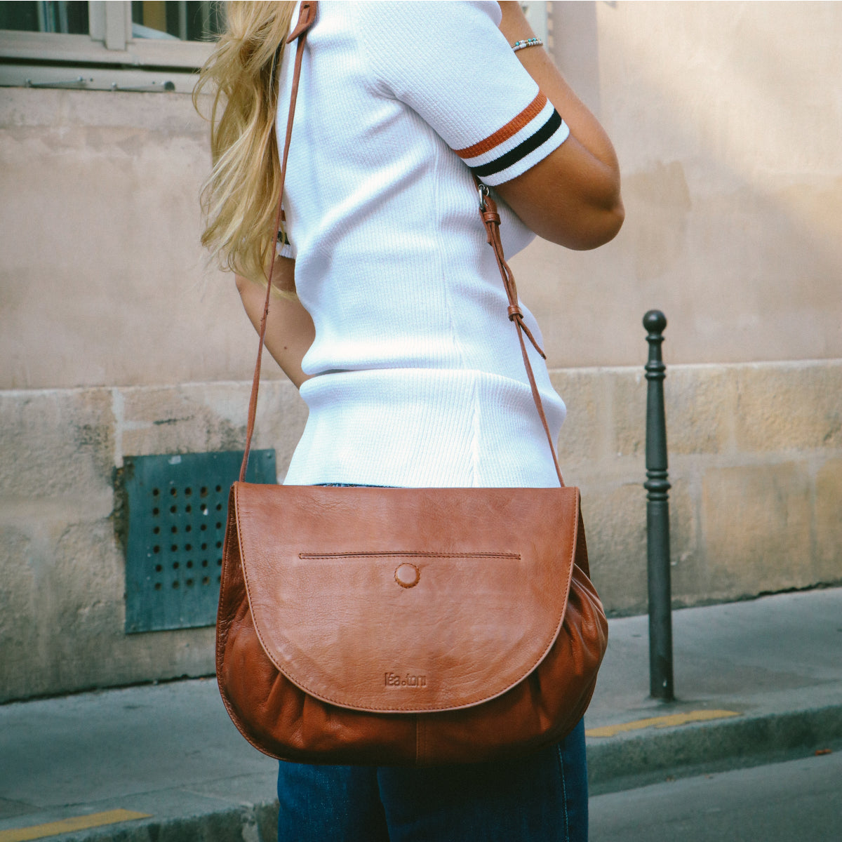 sac lea toni lana camel marron