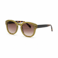 Lunettes Oversize Kaki - 3/4