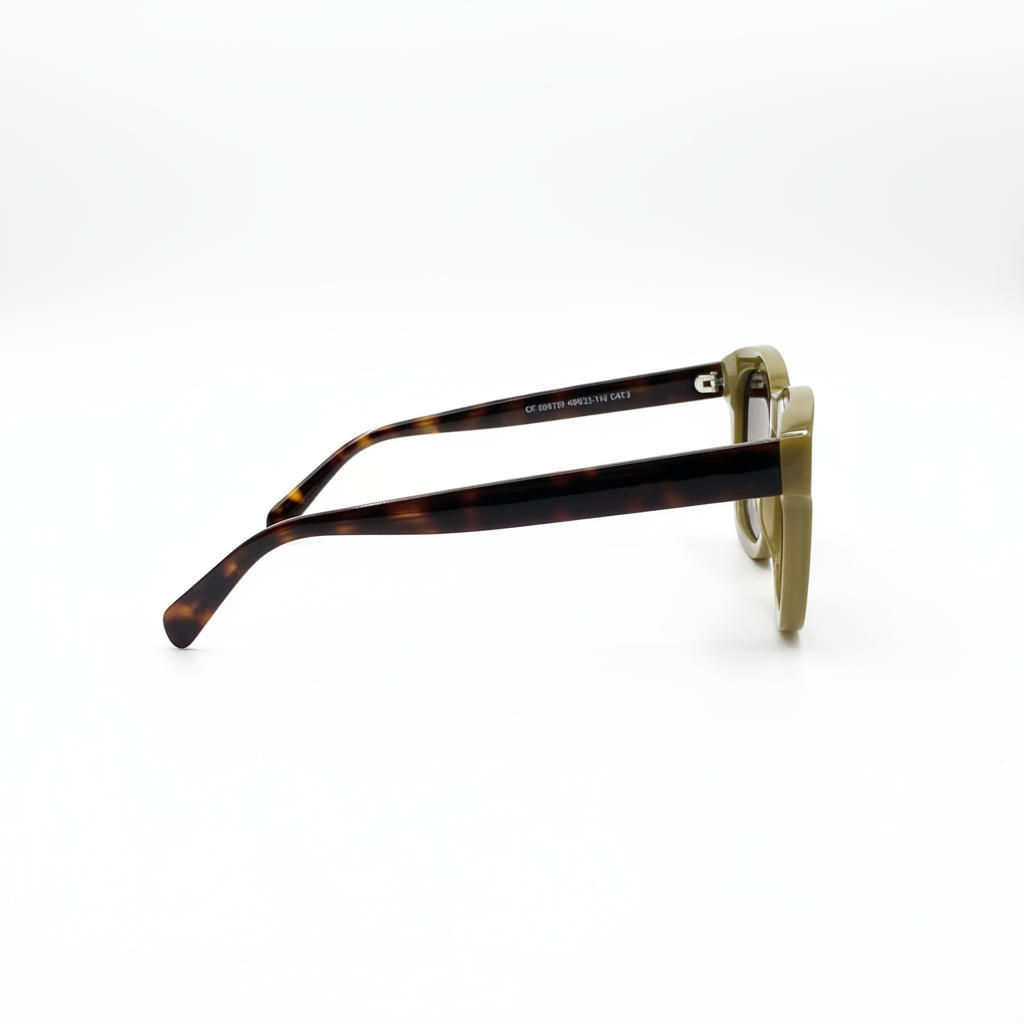 Lunettes Oversize Kaki - Côté v2