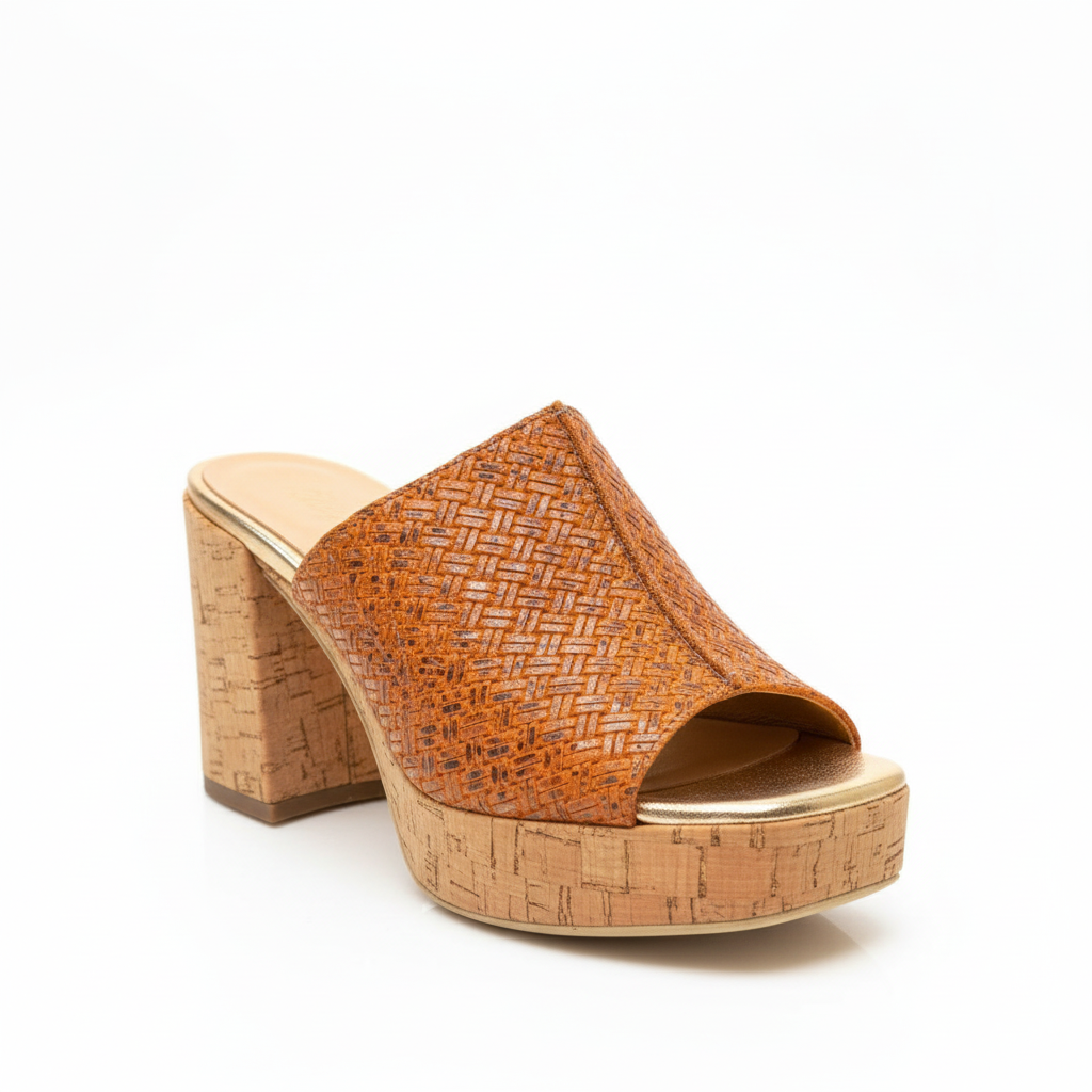 Mule Minka Design - vue trois quarts avant tressage