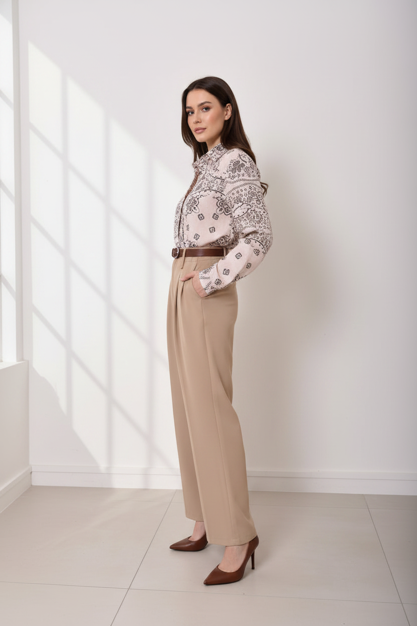 Pantalon Beige - Côté