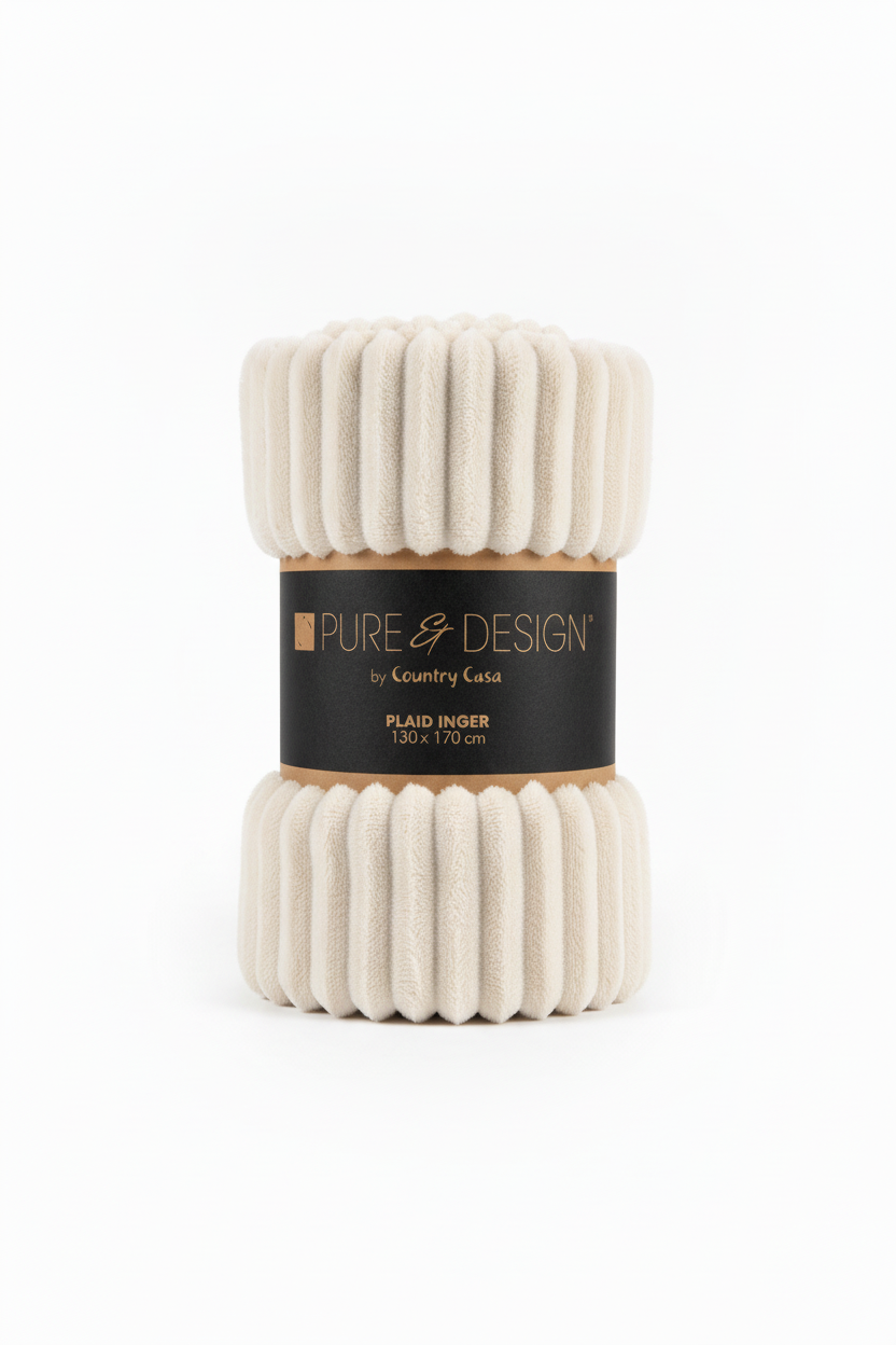 Plaid Inger écru 160X130 cm