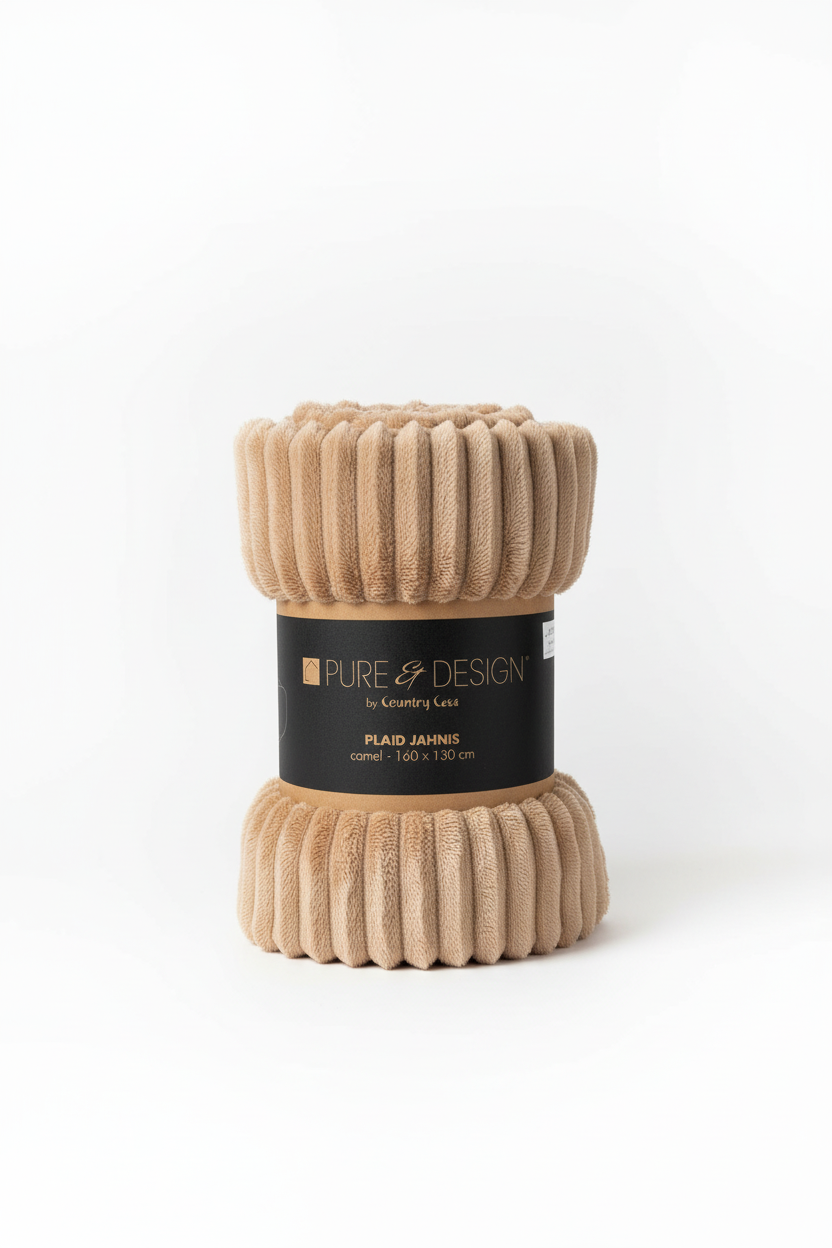 Plaid Jarvis beige taupe 160X130 cm