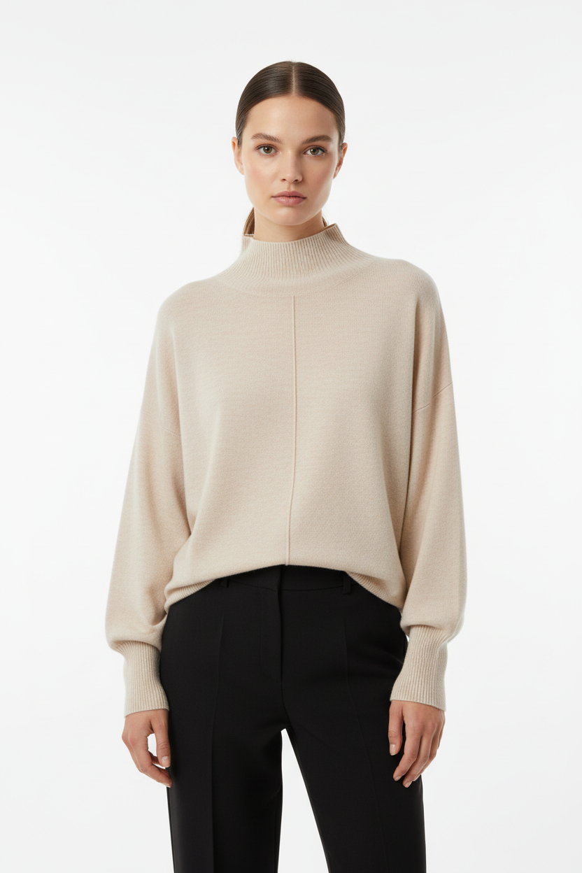 Pull beige face studio