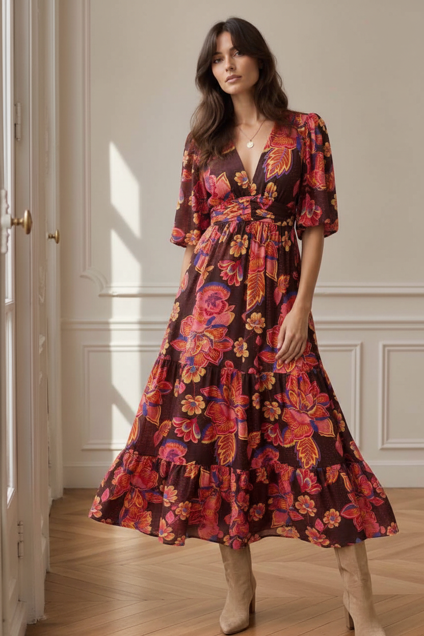 Robe Ycoo imprimé floral viscose