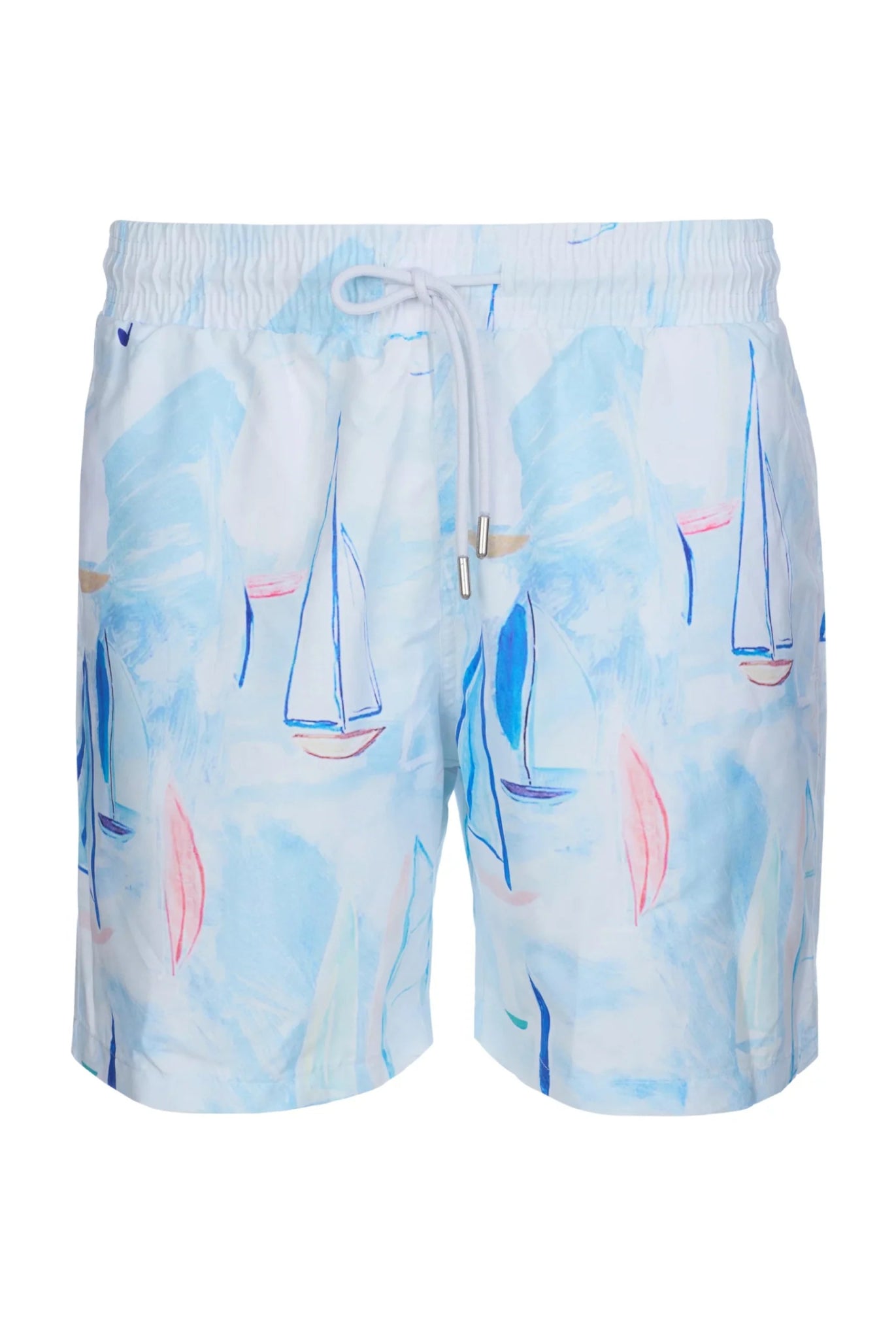 Marco Frank Ruffin - Short de Bain à Imprimé Voile, Séchage Rapide - Bleu Tendre