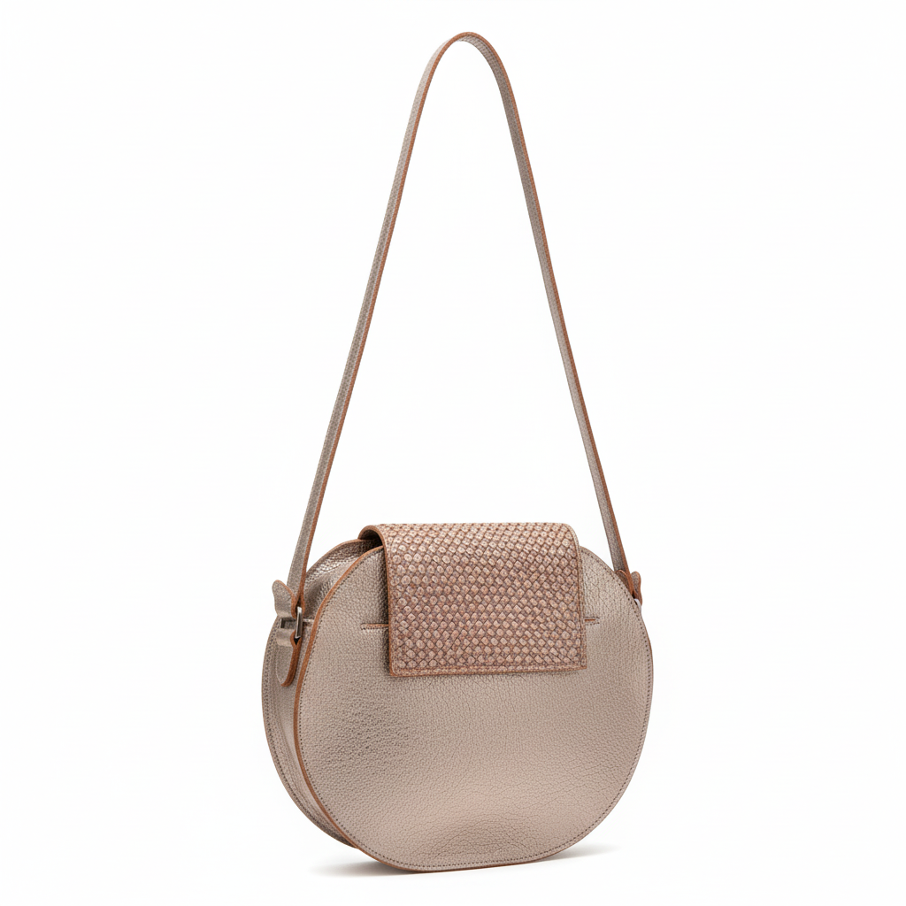 Sac bandoulière rose gold thelma Léa Toni