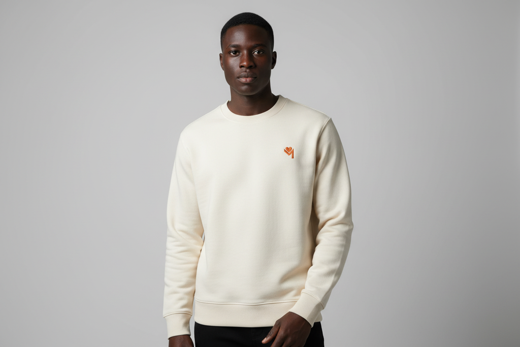 Sweat beige - buste à taille